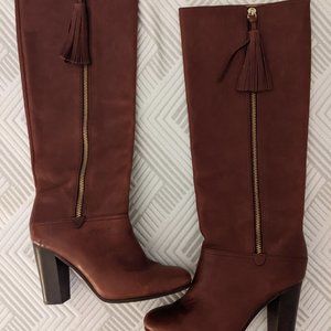 Coach Therese Brown Leather Riding boots size 9.5 US